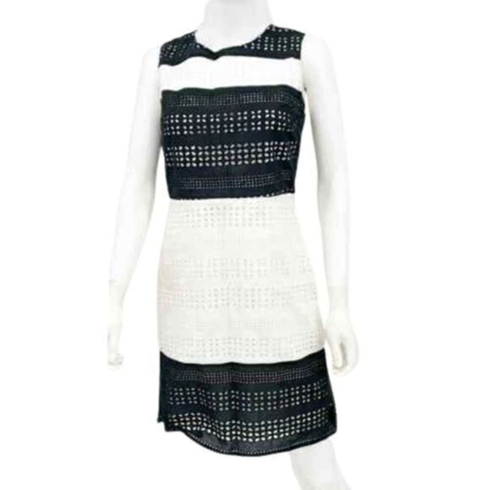 MICAHEL MICHAEL Kors Eyelet Black Sheath Dress US 8/ MEDIUM